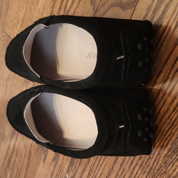 Women's Black Suede Loafers - Picture 4 of 4